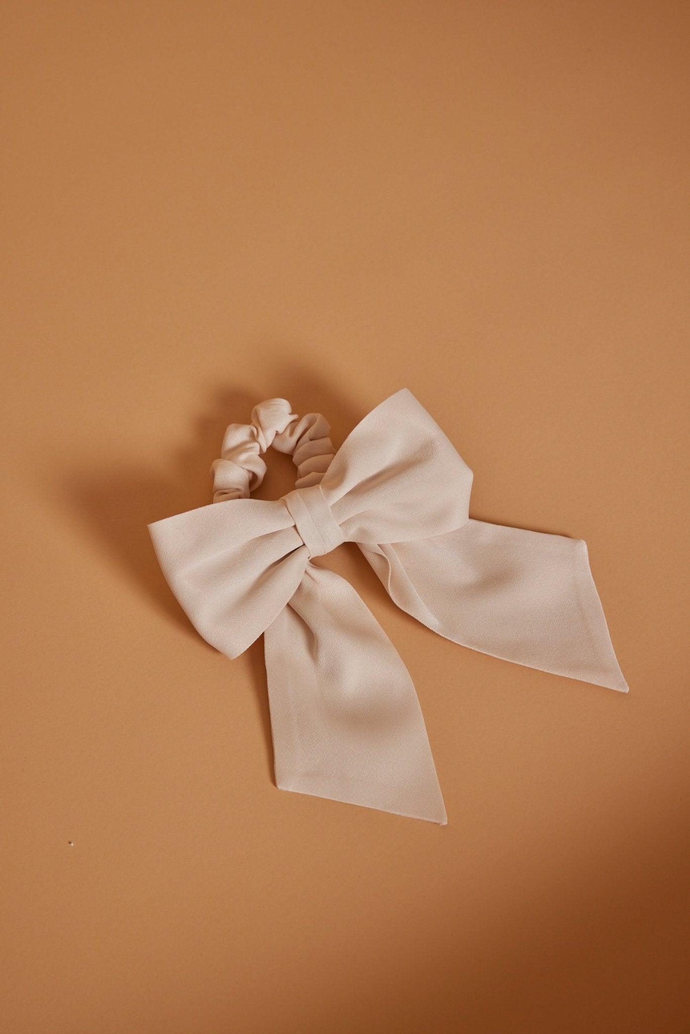 Satin Champagne Ivory Bow - Maids to Measure