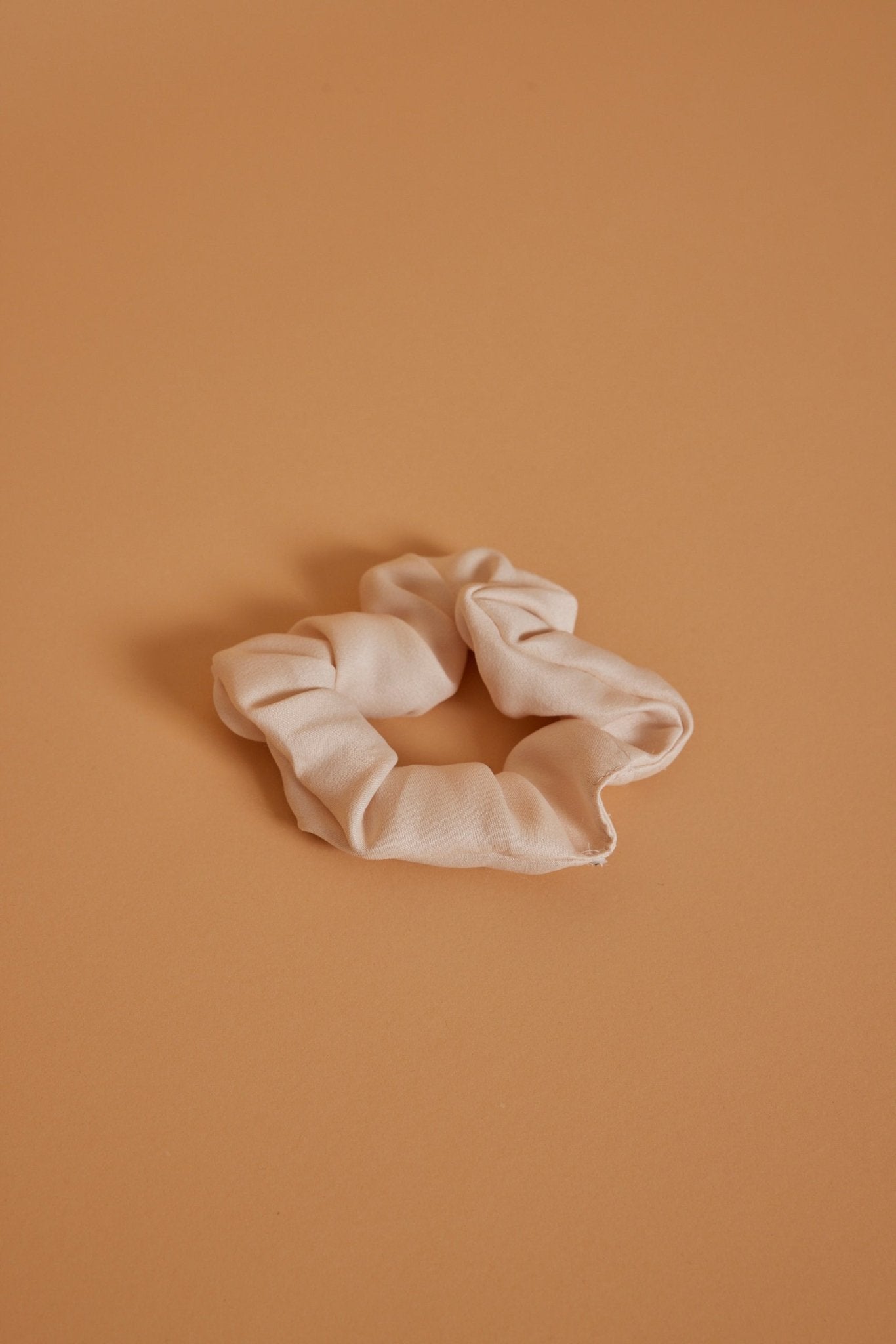 Satin Champagne Ivory Scrunchie - Maids to Measure