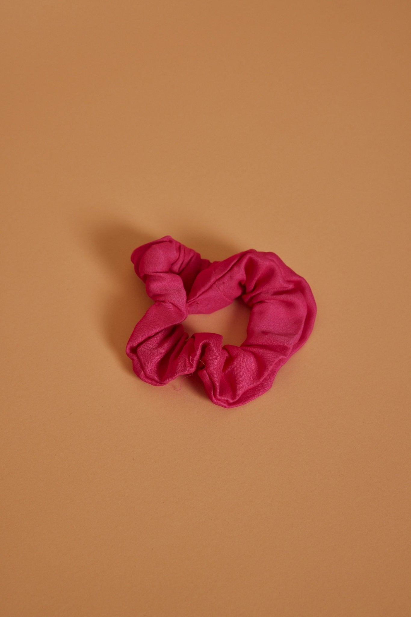 Satin Hot Pink Scrunchie - Maids to Measure