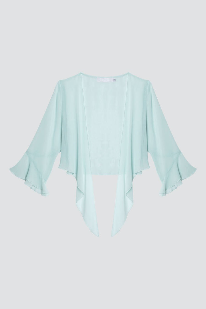 Long Sleeve Chiffon Cover Up Misty Green