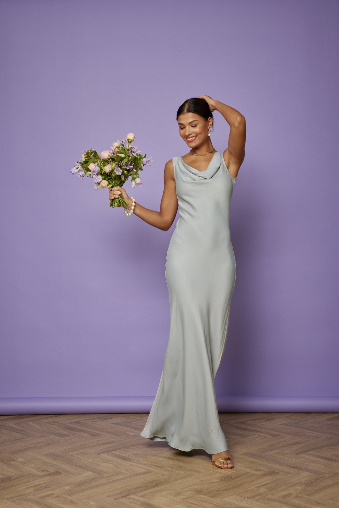 Our Pandy Duck Egg Bridesmaid Dress - Maids to Measure